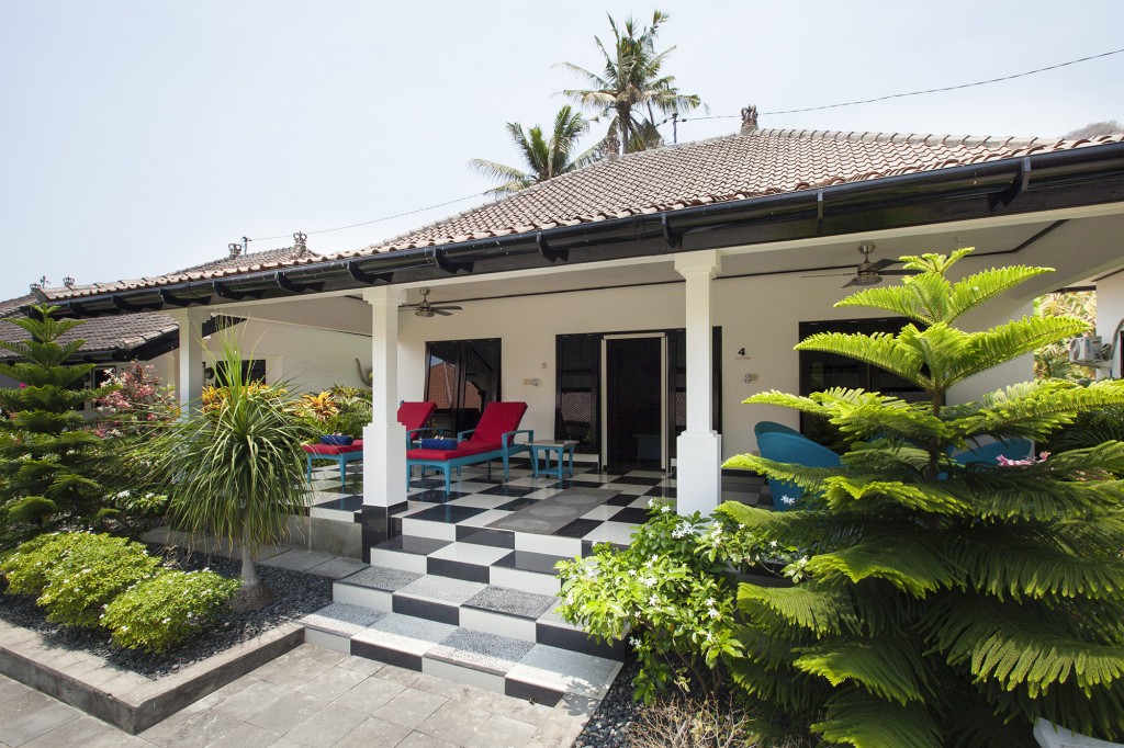 Bali beach hotel terras